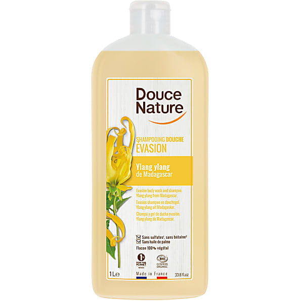 Douce Nature Ylang Ylang suihkushampoo, 1000 ml